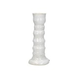 CANDLE HOLDER HARA CLAY WHITE - CANDLE HOLDERS, CANDLES